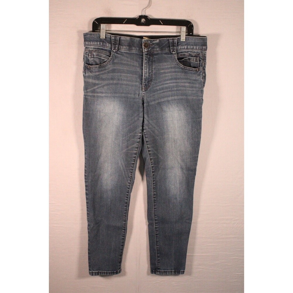 Democracy Ab Solution Women’s Size 12 Blue Skinny Jeans Stretch Denim